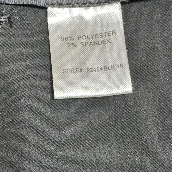 Travelsmith Womens Classic Black Pants Size 10 Polyester Spandex Blend - Picture 4 of 7